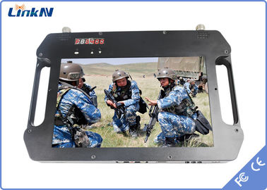Pil ve LCD Ekranlı Dayanıklı Taşınabilir COFDM Video Alıcısı FHD Çift Anten AES256 3-32Mbps Veri Hızı