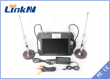 Vücuda Aşınmış Polis Video Vericisi COFDM QPSK HDMI &amp; CVBS H.264 Düşük Gecikmeli AES256 Şifreleme
