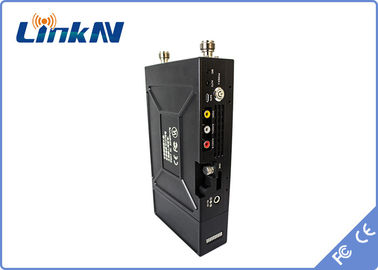 1-3 km Vücutta Aşınan Polis Video Vericisi COFDM QPSK HDMI &amp; CVBS H.264 Düşük Gecikme AES256 Şifreleme